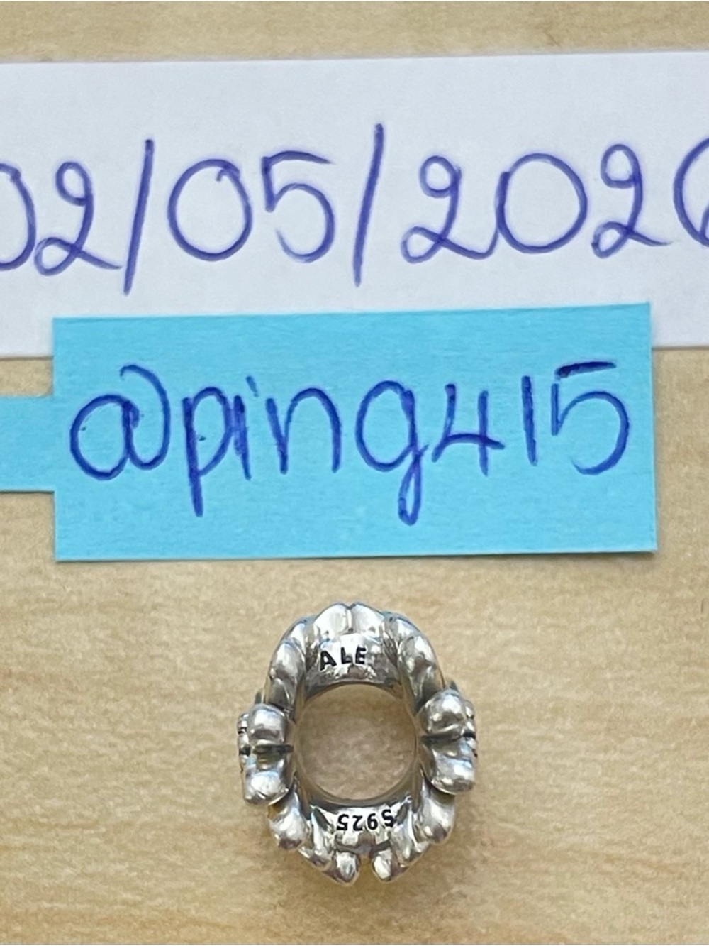 Pandora Blue Green Daisy Flower Charm - Picture 11 of 16
